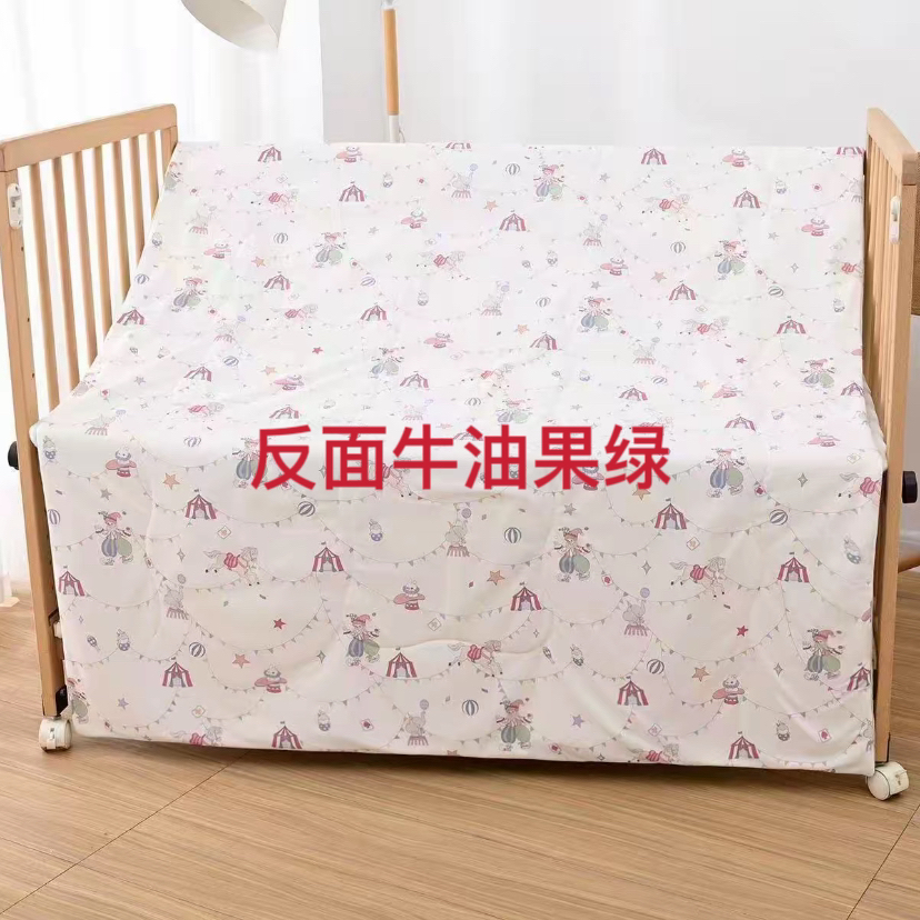 米兰贝贝可爱卡通牛奶丝泡芙被120cm×150cm