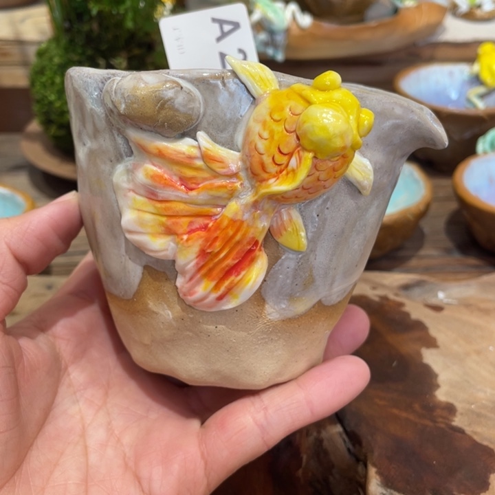 今天新品出窑仿生茶器