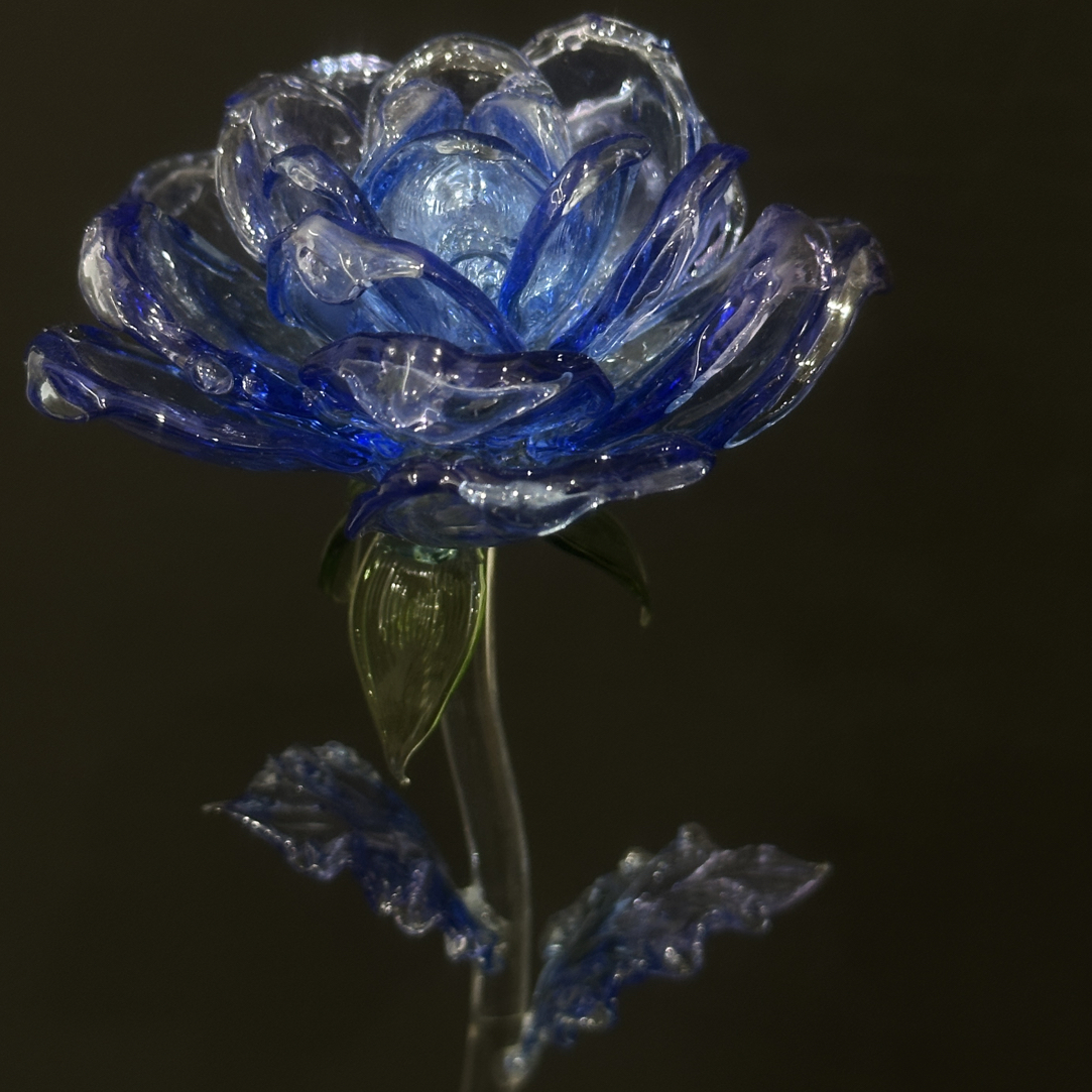 【敢敢烧琉璃专属】永不凋零的玫瑰花琉璃摆件