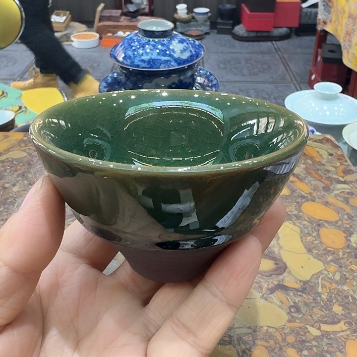 福子底杯一个，瓷。。。