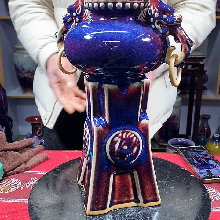 瓶中国神垕精品钧瓷