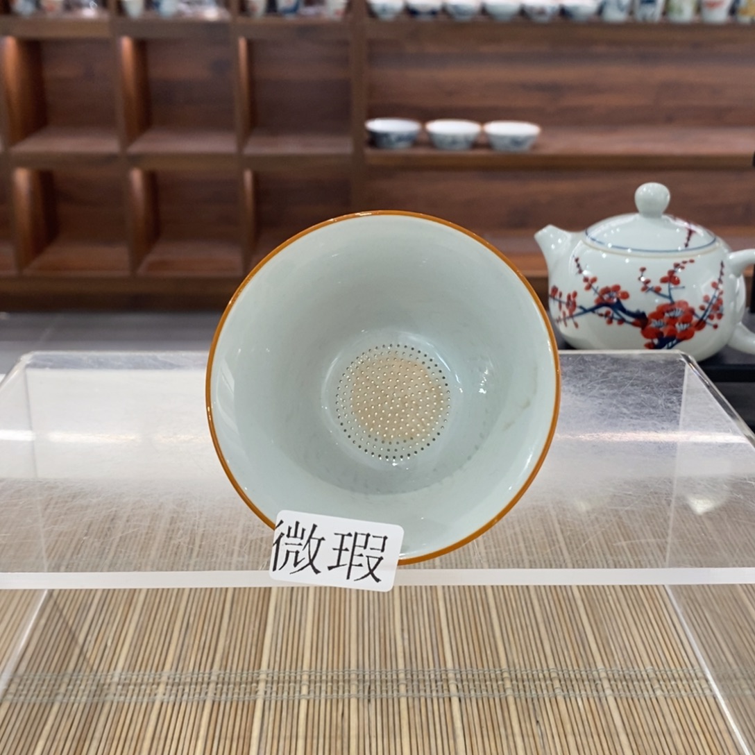 微瑕釉下彩纯手绘手工绘制