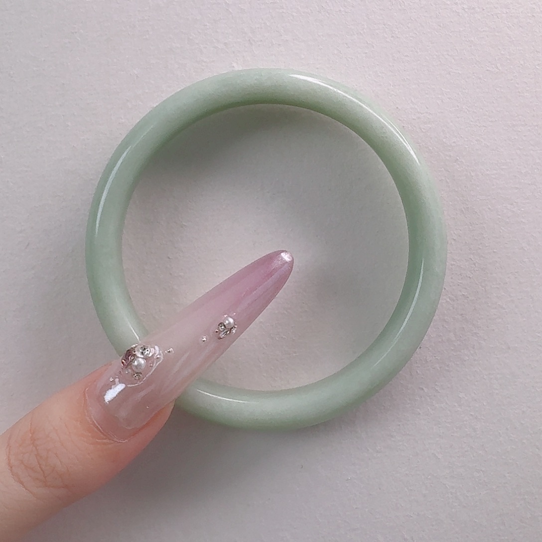 西***西蓝田玉（蛇纹石化大理石玉）手镯未镶嵌