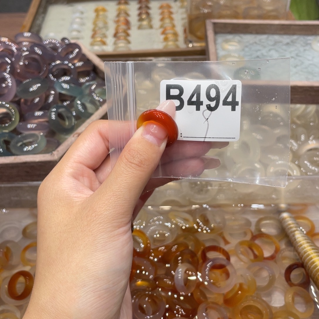 玛瑙/玉髓未镶嵌戒指494