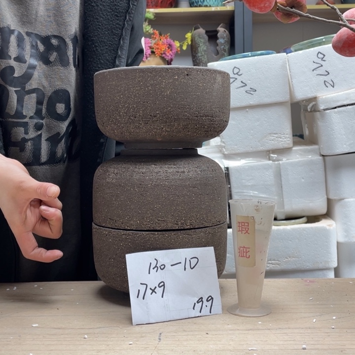 粗陶多肉花盆微瑕10