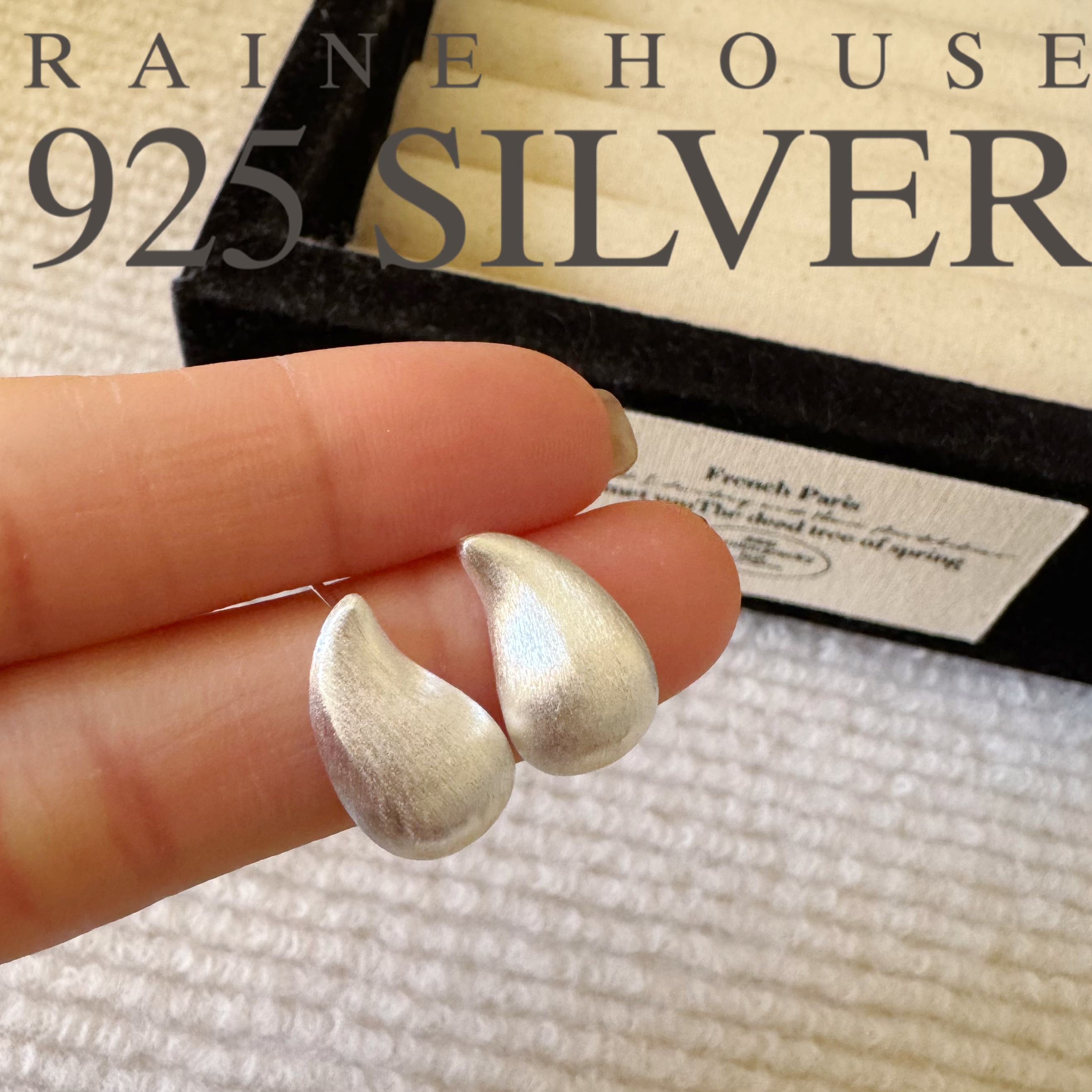 925银耳饰 【鸭梨山大】S925银拉丝工艺轻奢耳钉