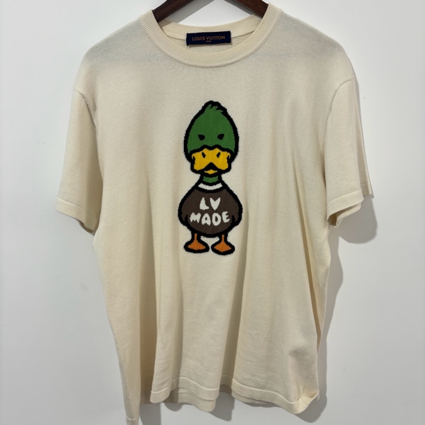 99新 LouisVuitton/路易威登  Lvnigo鸭子针织短袖  尺码：M