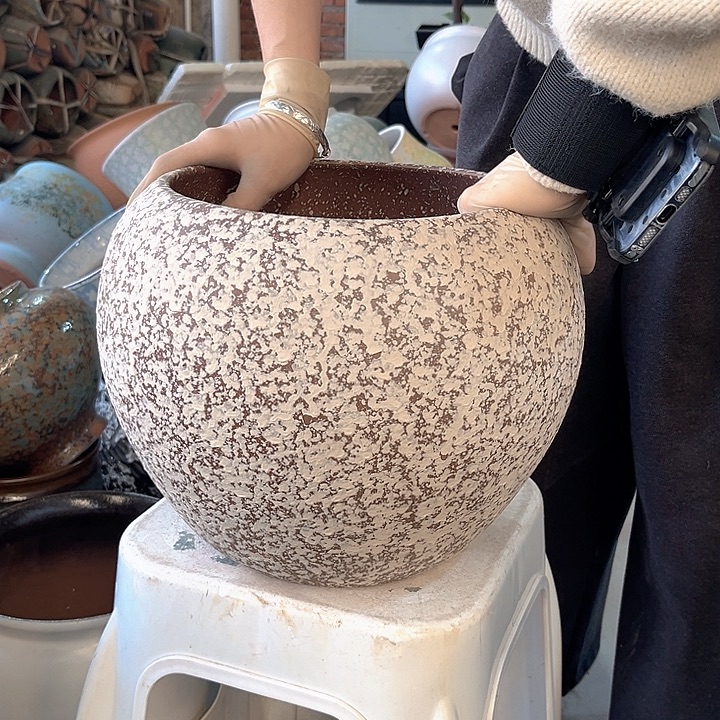 正品口24高27花盆……