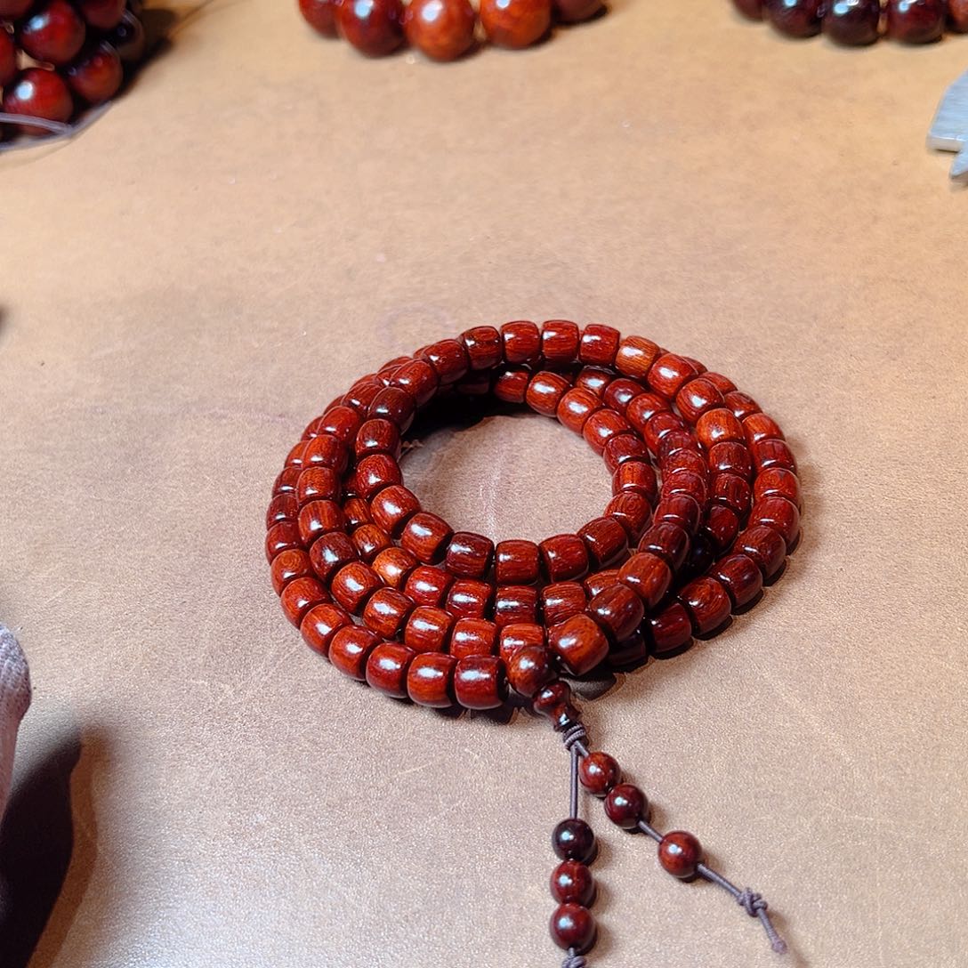 小叶紫檀手串/手链78帝王泥头货108颗毕业款