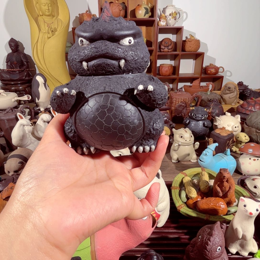 紫砂茶壶疯***仔纯手工制作过程非常