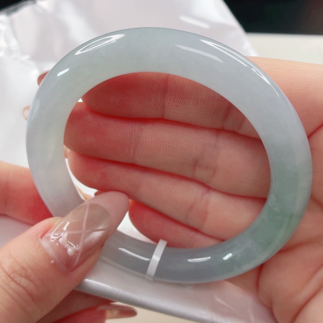 翡翠未镶嵌手镯53.2x413