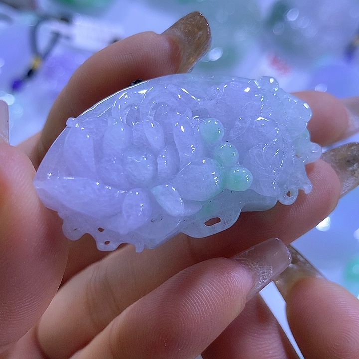 翡翠未镶嵌颈饰天然翡翠A货吊坠