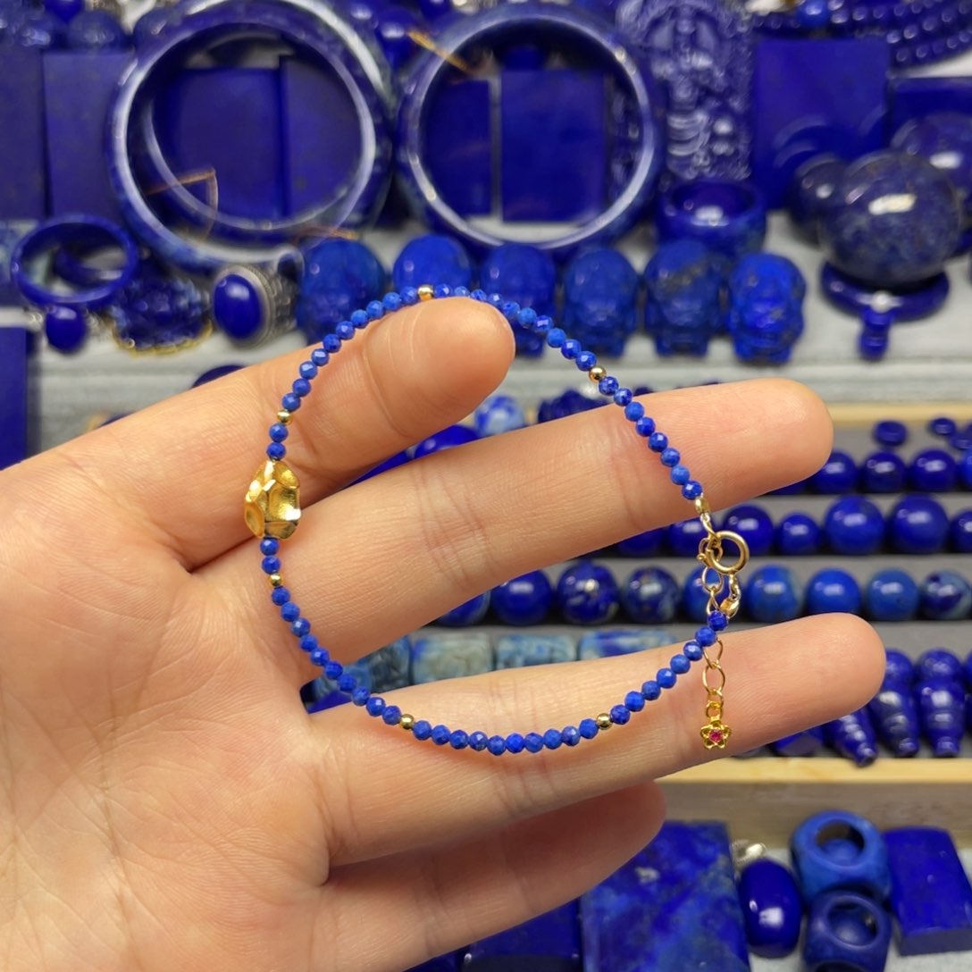 青金石未镶嵌手链