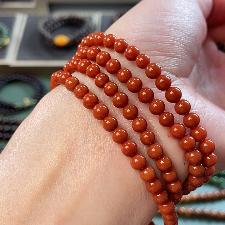 南红玛瑙手链未镶嵌0.5