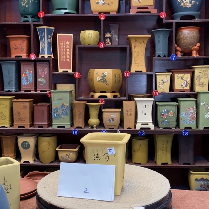 朱泥花盆紫砂陶艺