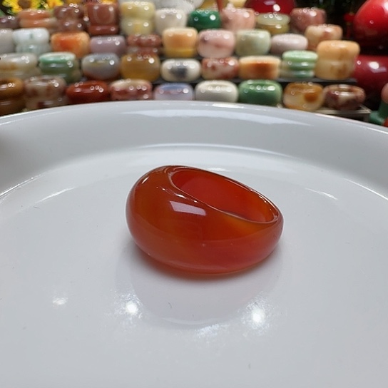 玛瑙/玉髓戒指未镶嵌德*