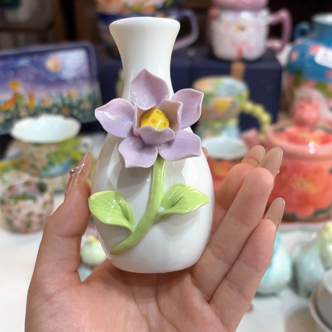 景德镇手绘高温釉下彩陶瓷茶具