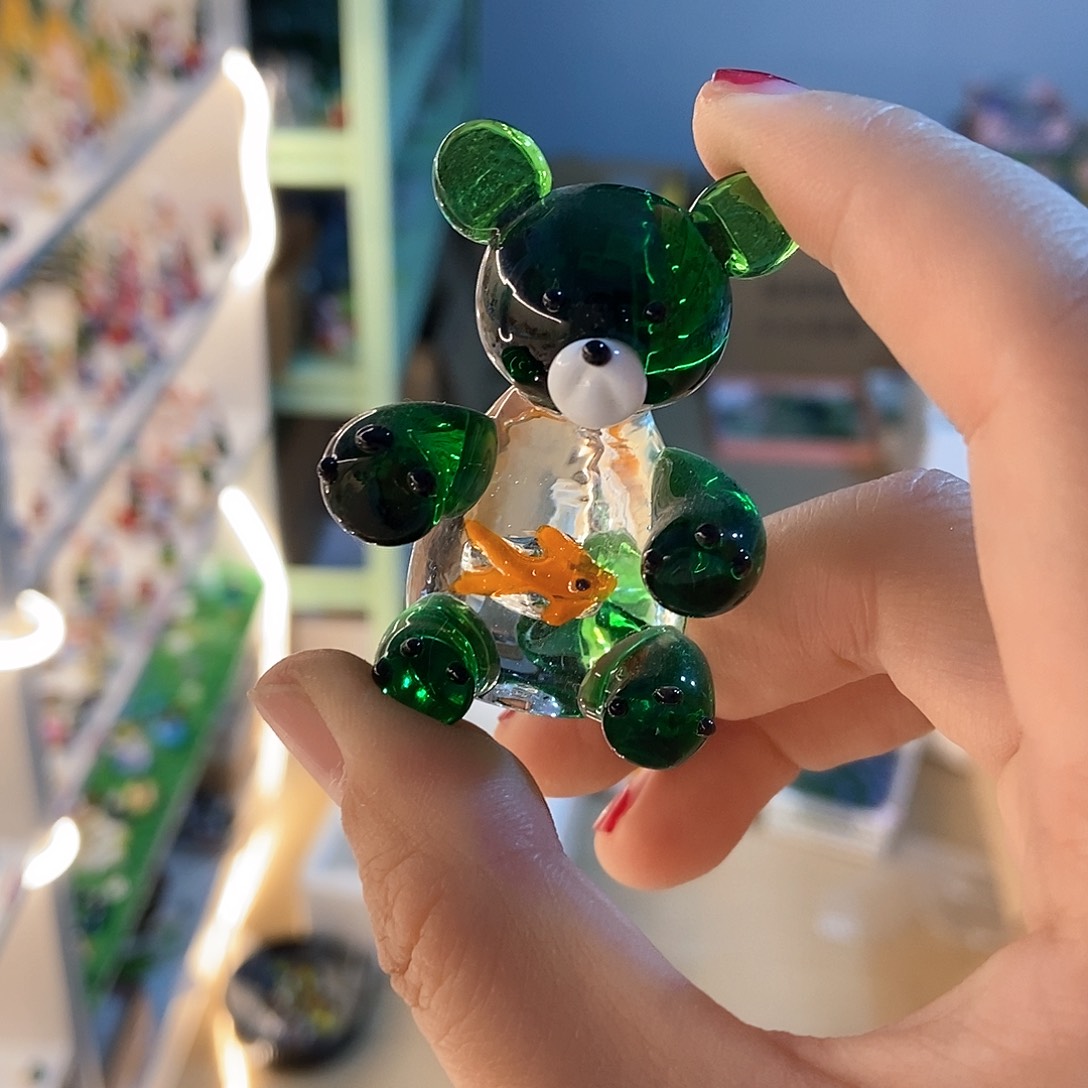 琉璃手工艺品鱼和熊掌可兼得