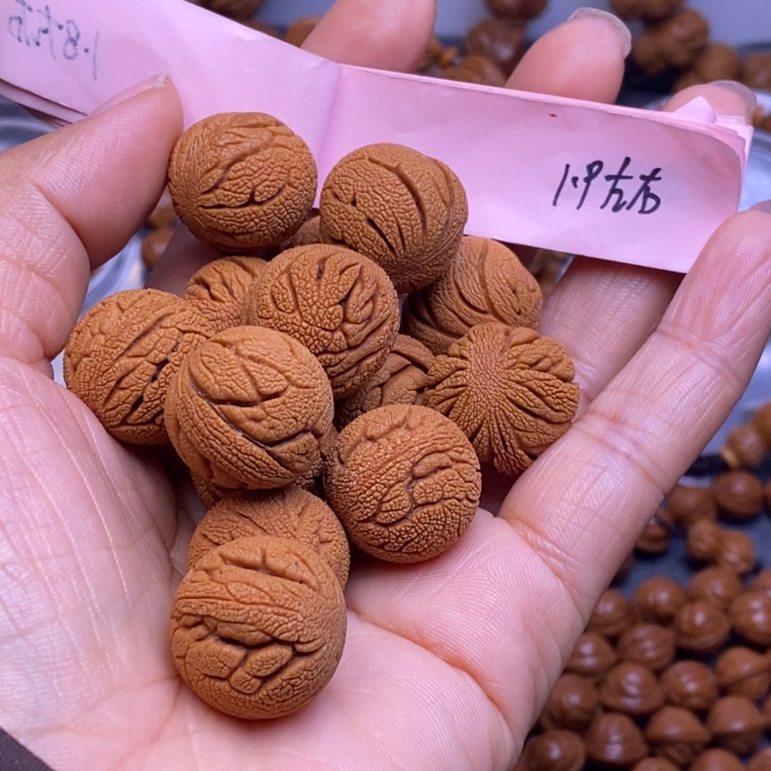 秦岭龙纹桃核14颗