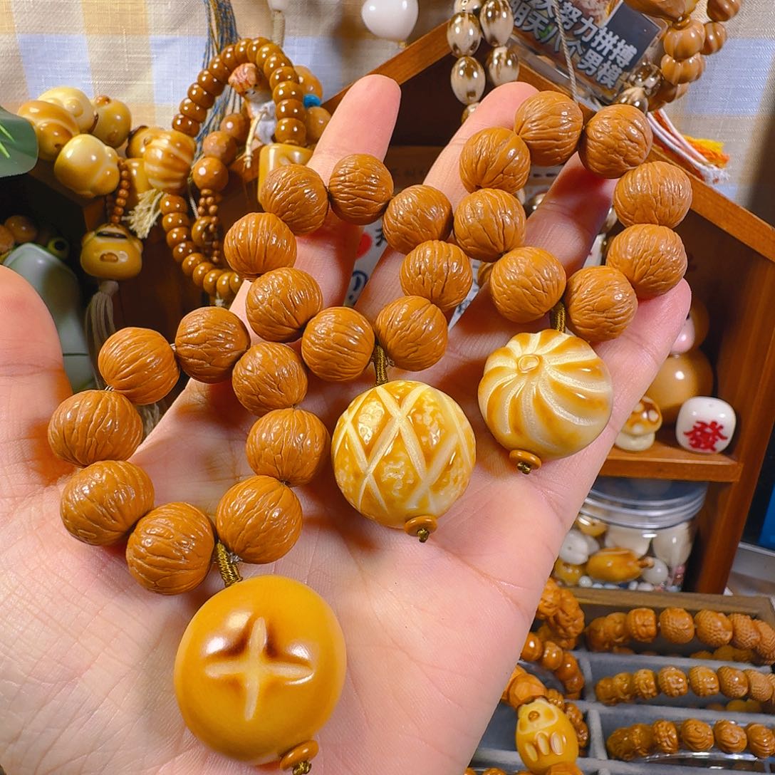 猴头核桃手串象牙果手捻