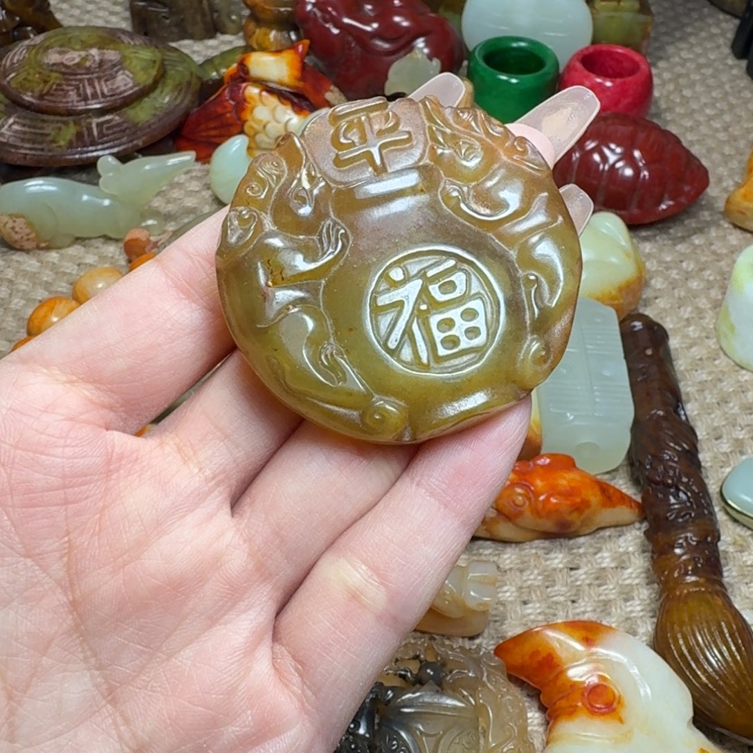 吊坠白玉菩提挂件