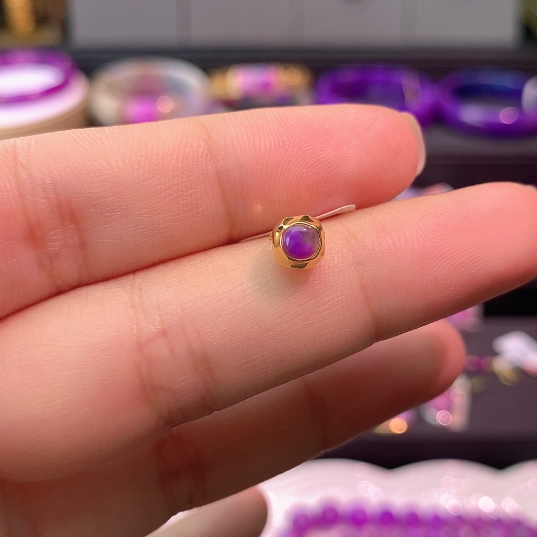 苏纪石（舒俱来）18K金镶嵌吊坠(不含链)