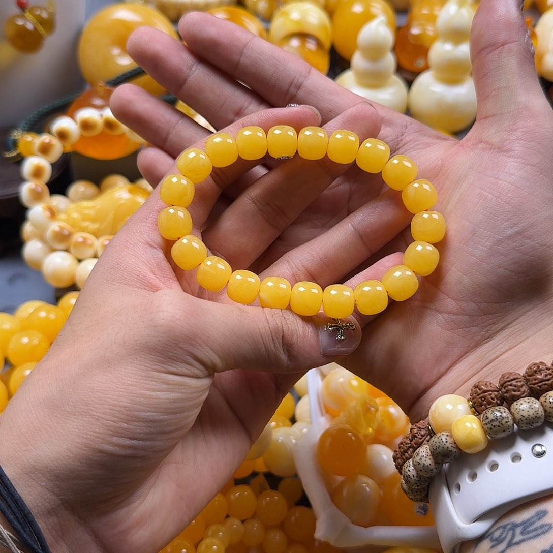 蜜蜡珠宝奇石未镶嵌同料老型11mm