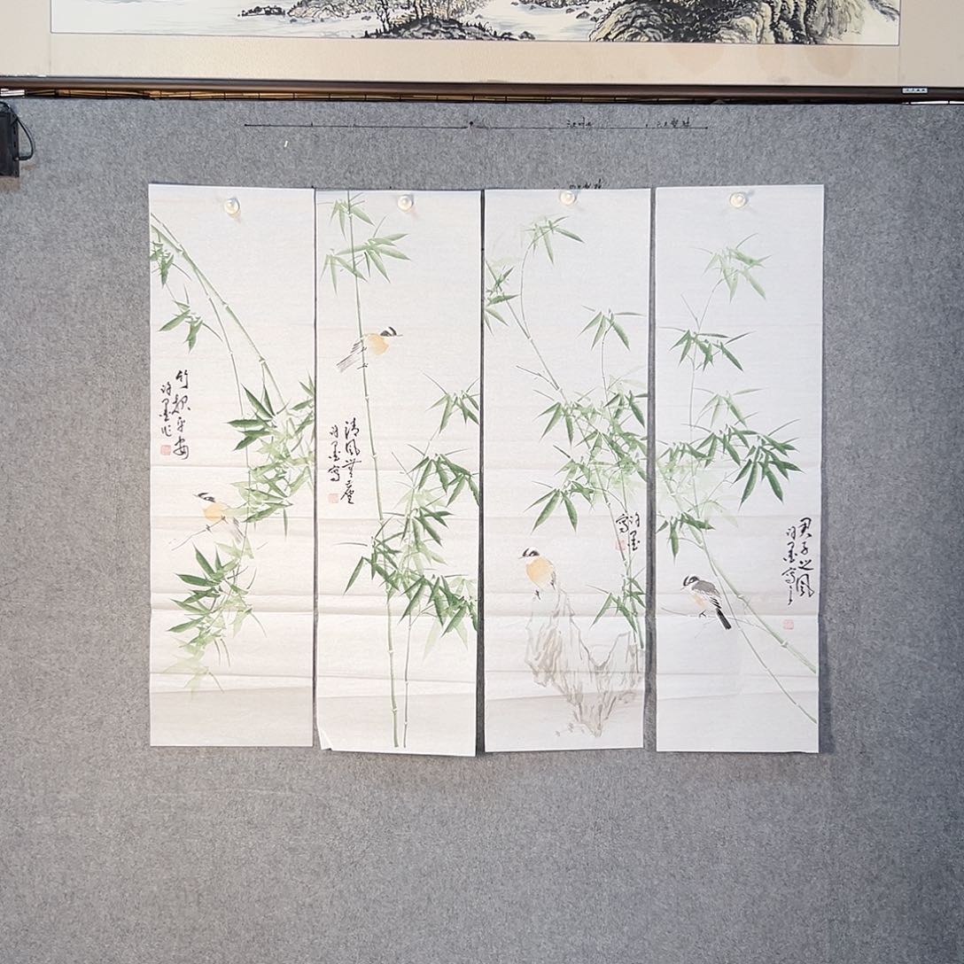 国画625 牡丹等花卉图案装饰图案为