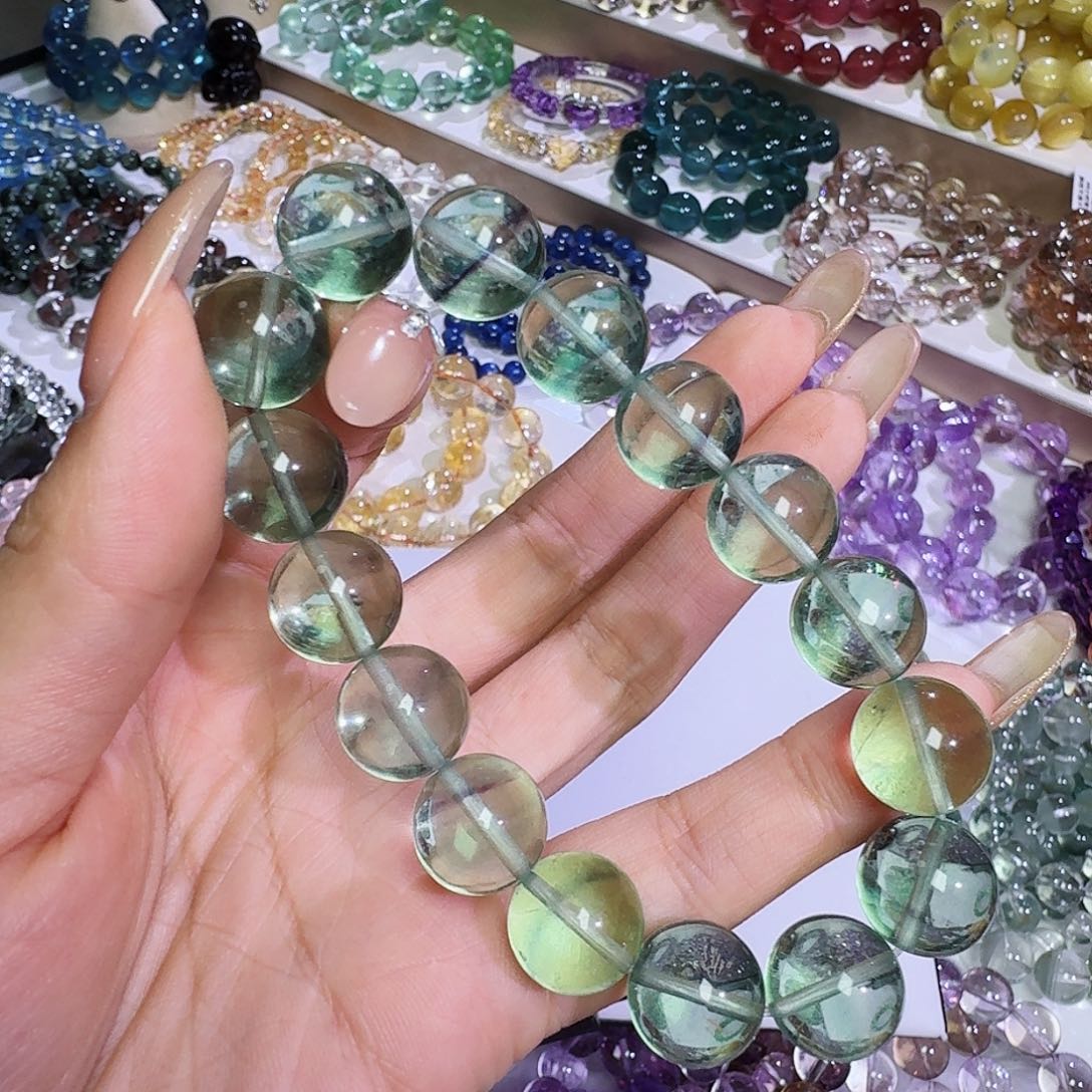 水晶手链未镶嵌小*山绿莹石13