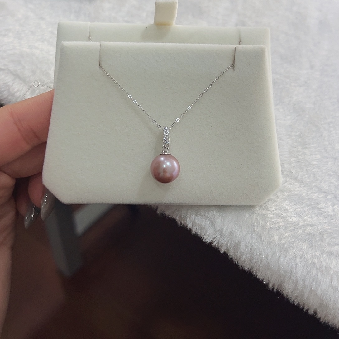 银S925镶嵌吊坠(赠链)淡水珍珠