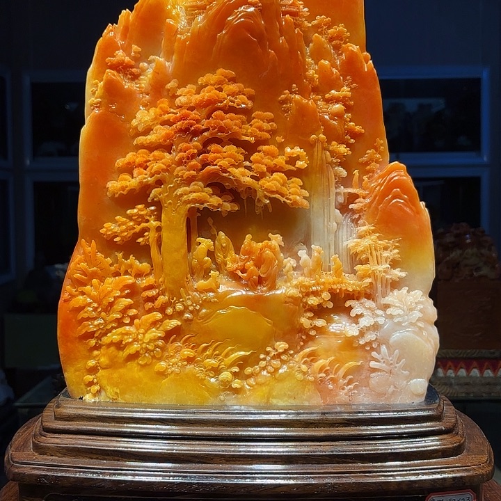 用***6寿山石寿山石雕刻的艺术品