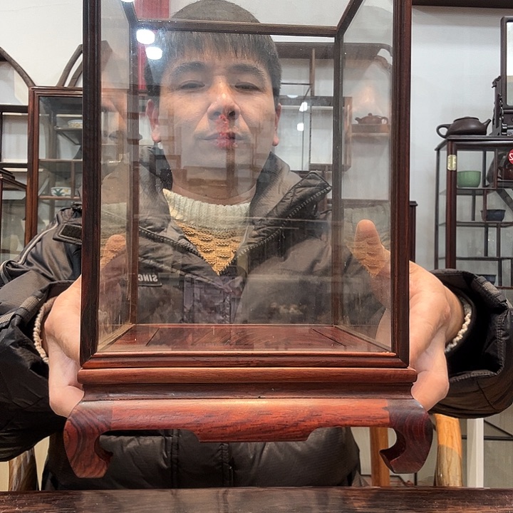 红酸枝木类红酸枝玻璃罩824