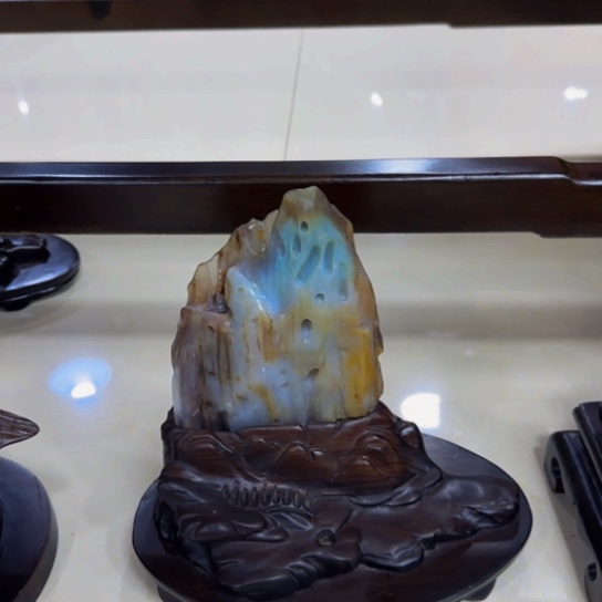 未镶嵌摆件硅化玉