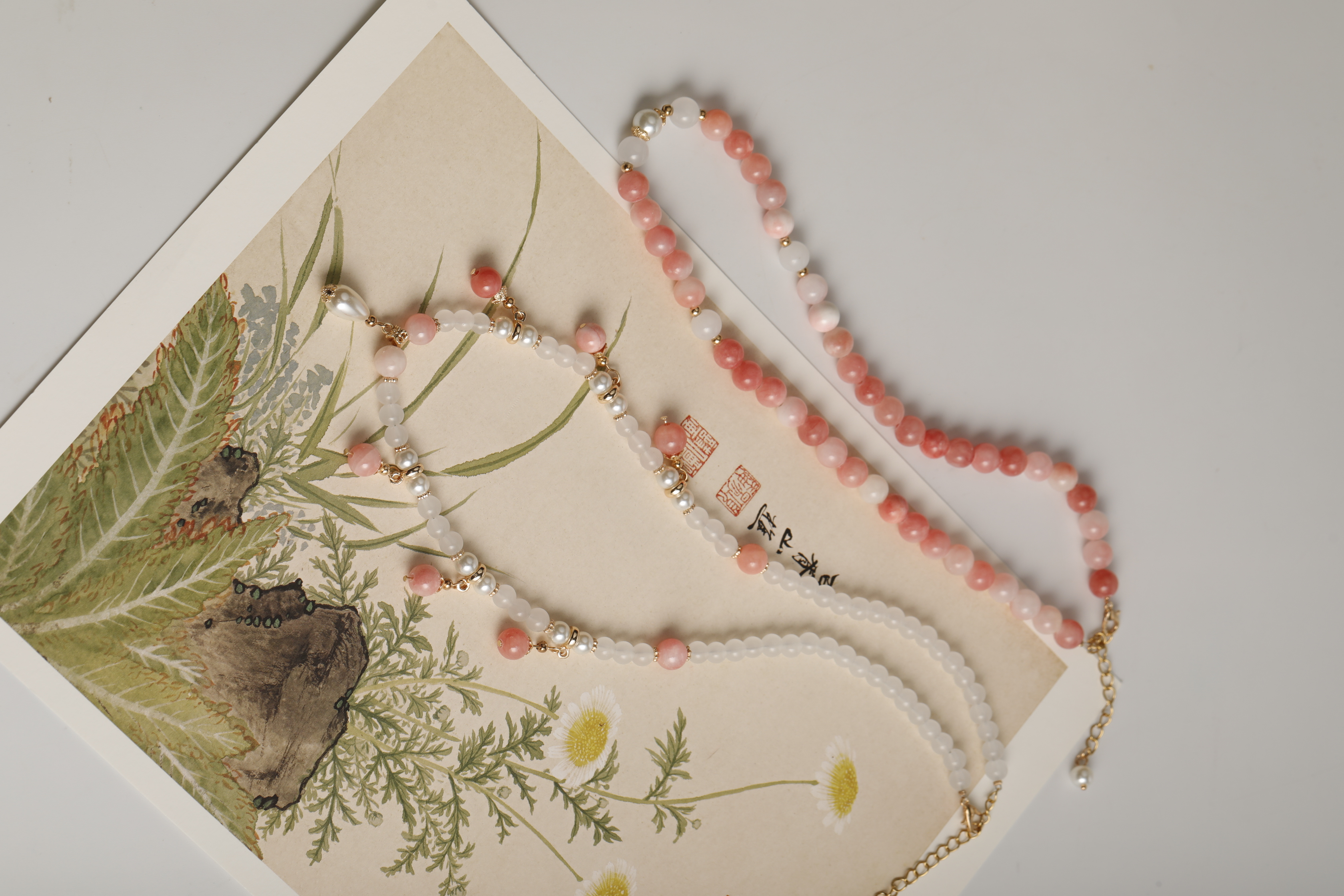 新中式双层波斯璎珞仙气春夏新款日常汉服项链配饰