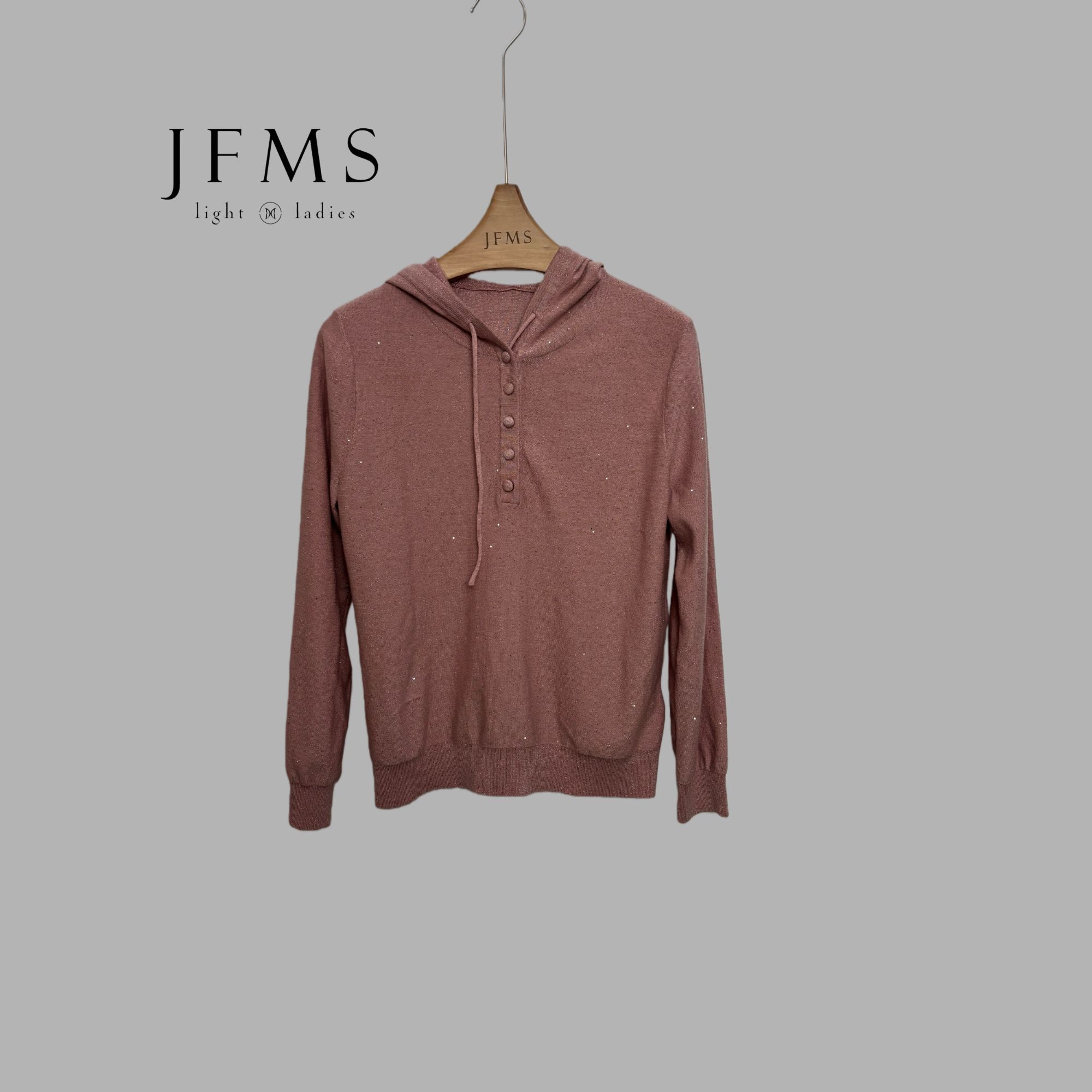 JFMS”设计师气质时尚纯色羊毛简约休舒适显瘦百搭宽松闲毛衣M262