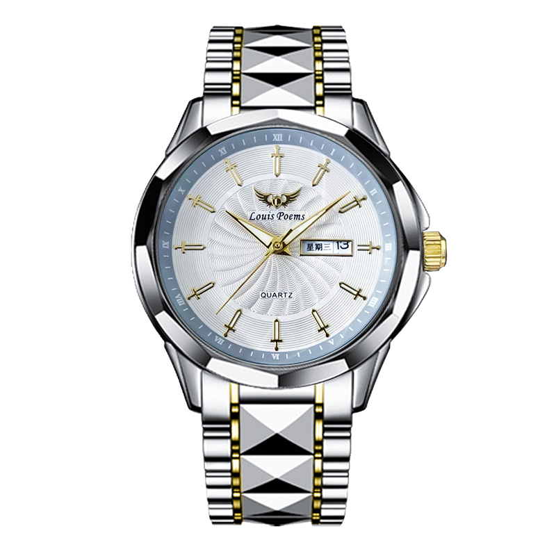 LA3316十二圣剑经典男款商务防水日历夜光时尚潮流腕表1