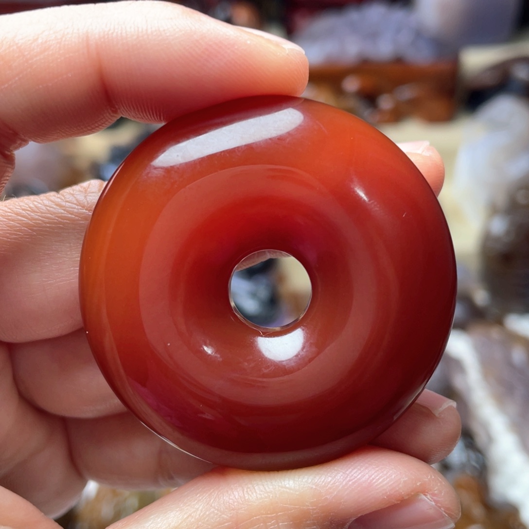 玛瑙/玉髓玛瑙未镶嵌平安扣