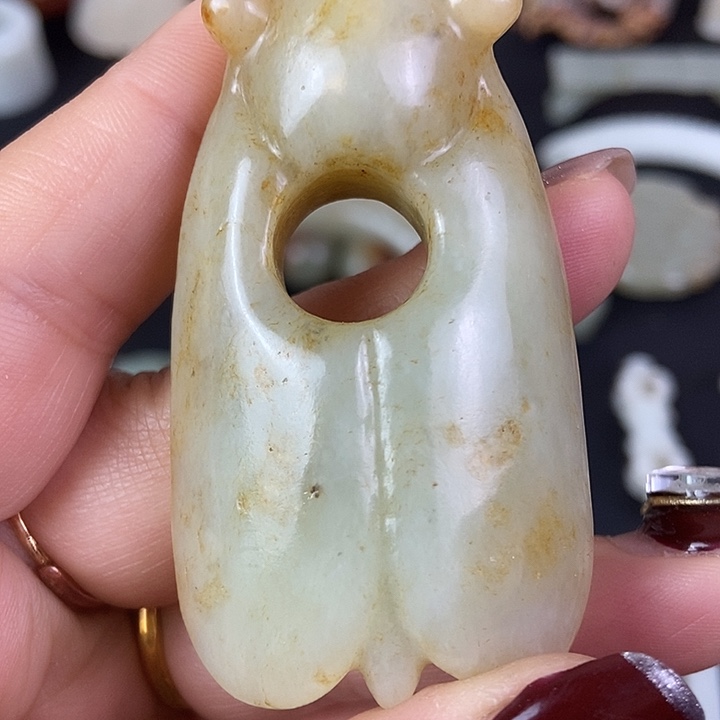 和田玉（糖玉）挂件未镶嵌