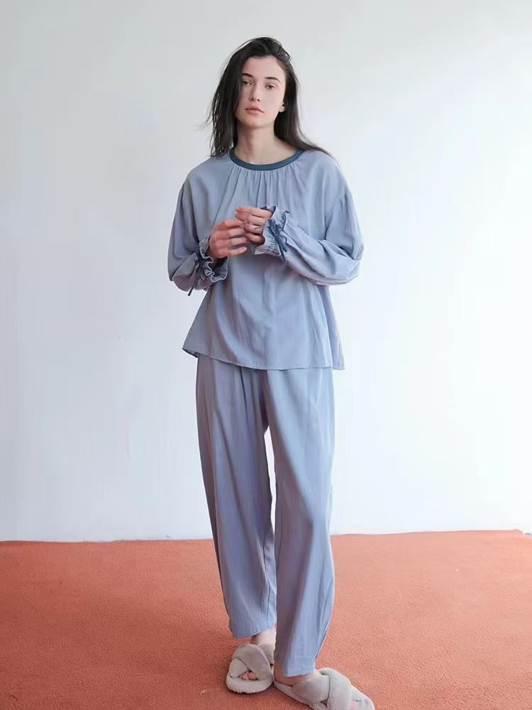 朵朵可可女士家居服长袖长裤