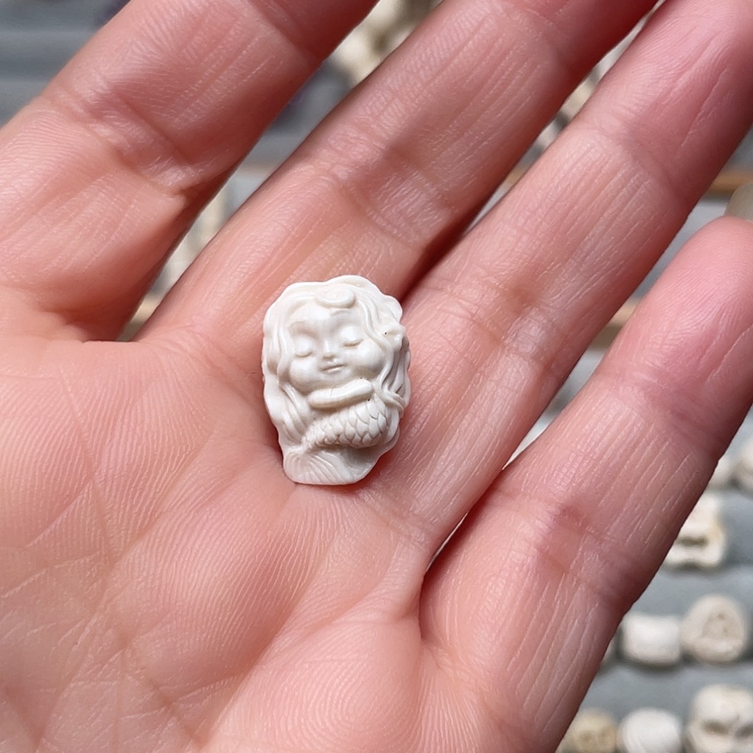 猛犸象牙手串/手链/手镯贝壳美人鱼