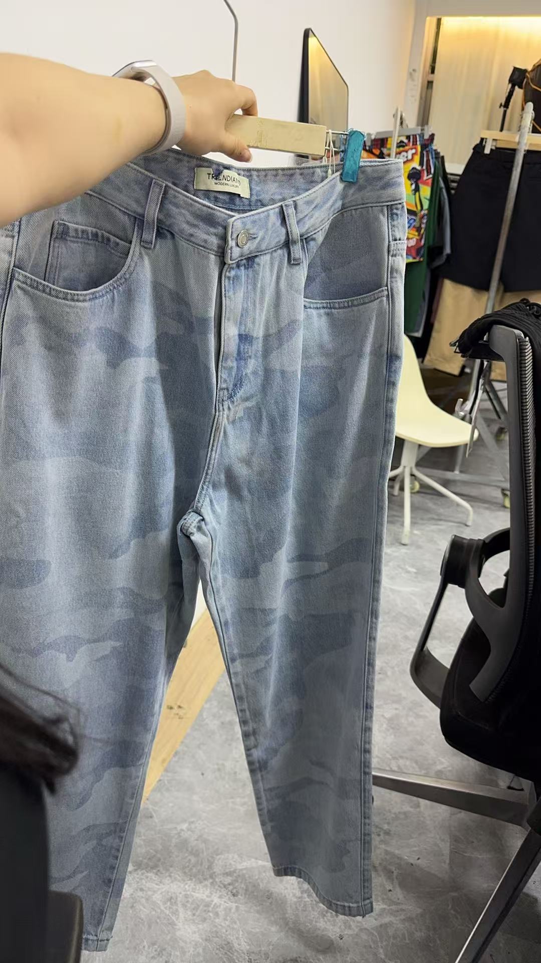 510-1063510经典印花舒适长裤