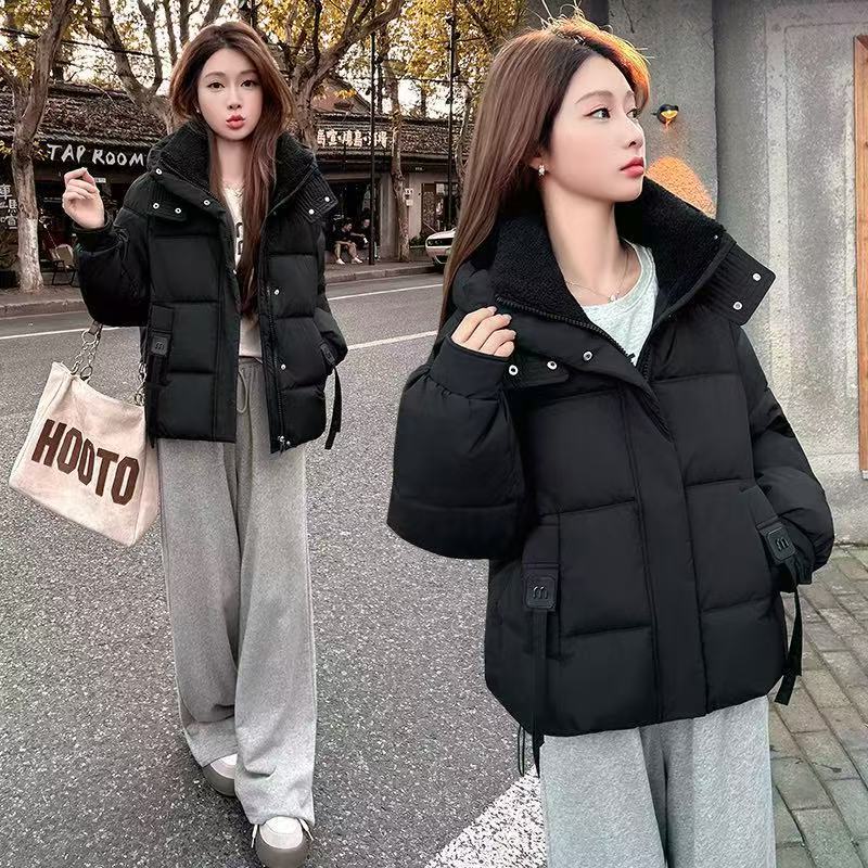KJ985新款加厚时尚简约小个子面包棉服外套