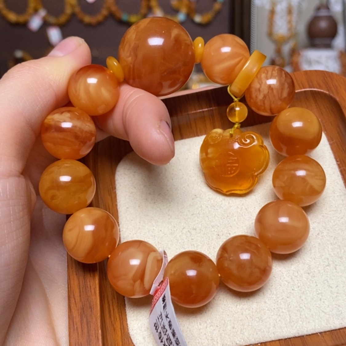 【闪购商品】手链蜜蜡未镶嵌手串