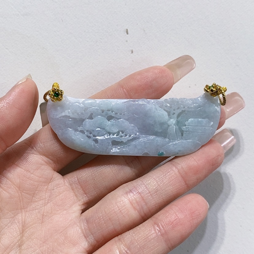 【闪购商品】翡翠未镶嵌颈饰