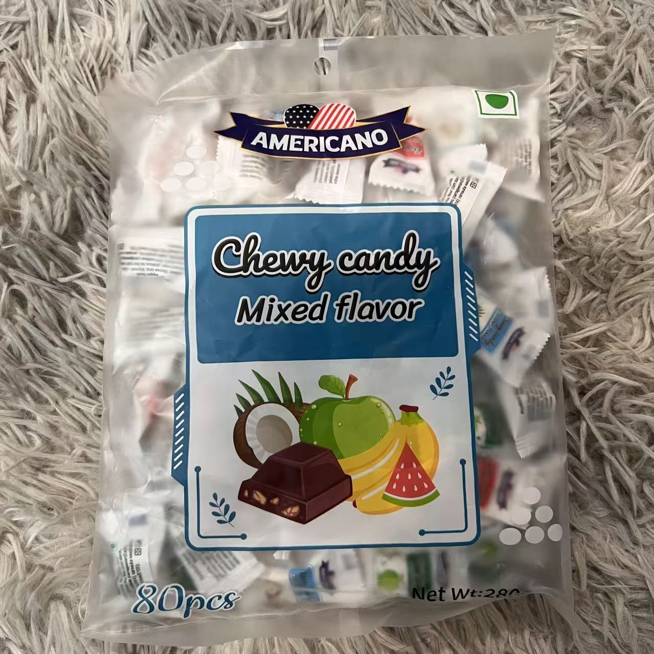 南亚风味混合水果味乳球软糖