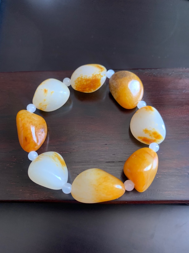 53.4克克原石手串，颗颗天然