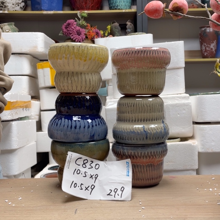 粗陶多肉花盆微瑕830