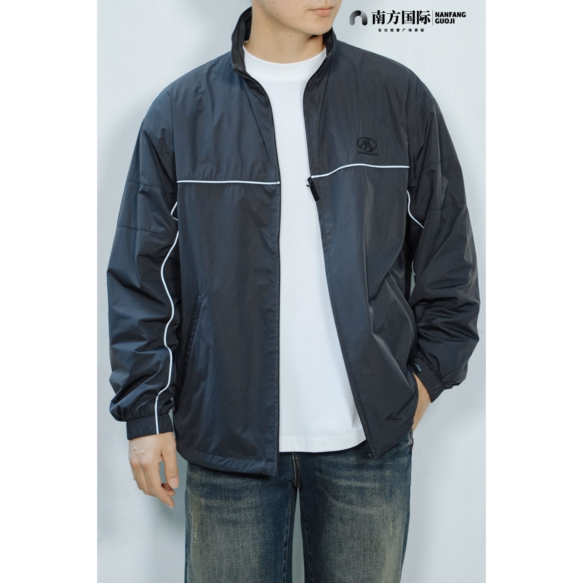 秋冬极简夹克休闲男士夹克