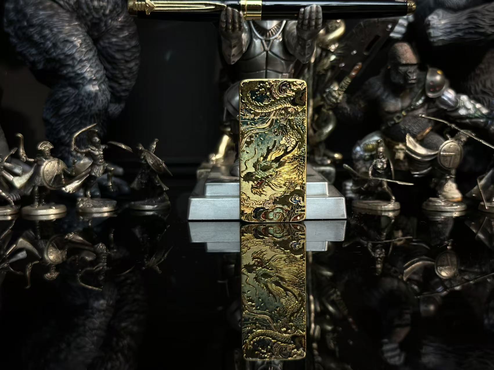 上古神兽3D浮雕青龙白虎（配官方礼盒证书裸机）