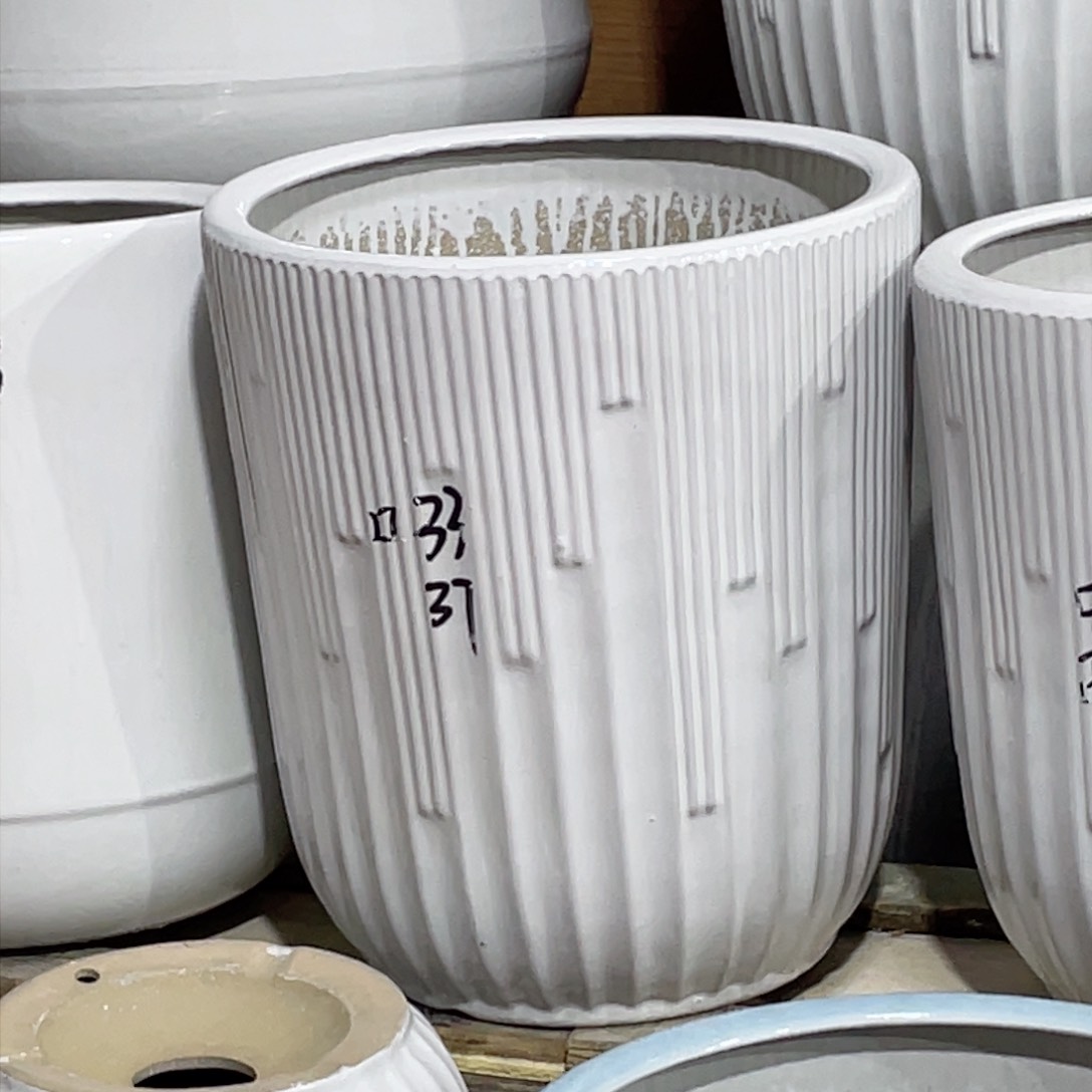 1号大号花盆白色正常品